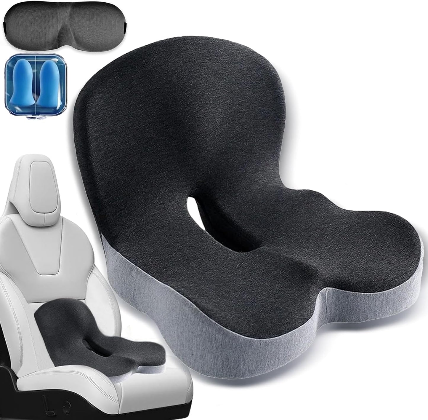 L-Shaped Memory Foam Car Seat Cushion
