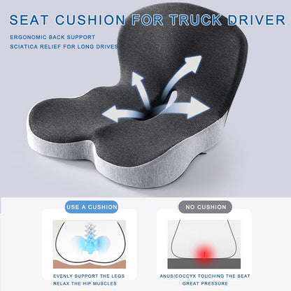 Memory Foam Seat Cushion for Car Truck Driver