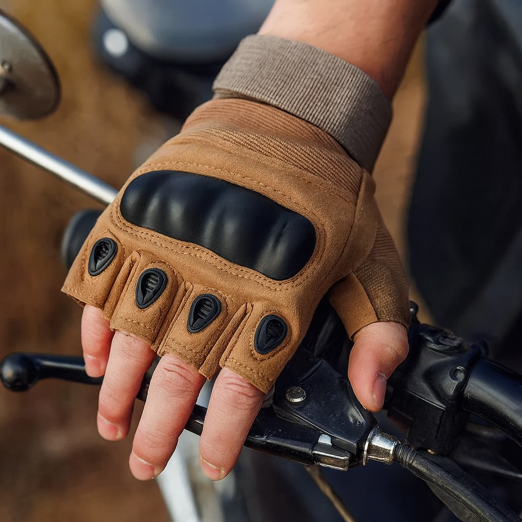 Men's Tactical Fingerless Gloves Hunting Gear