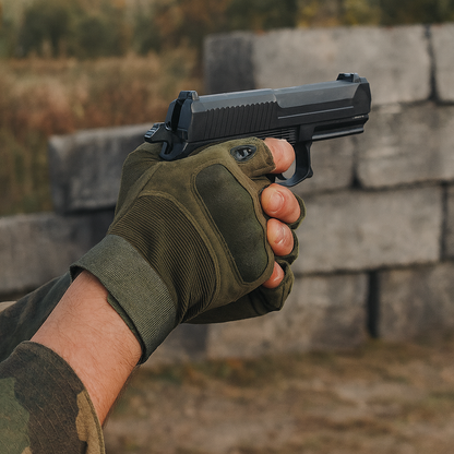 Men's Tactical Fingerless Gloves Hunting Gear