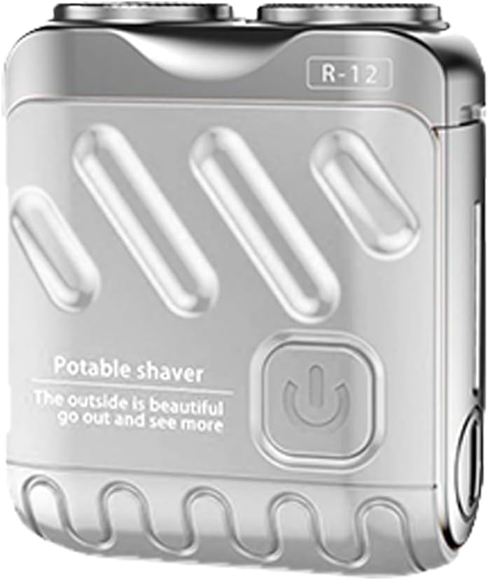 Mini Electric Shaver Double Head Rotary Razor Rechargeable