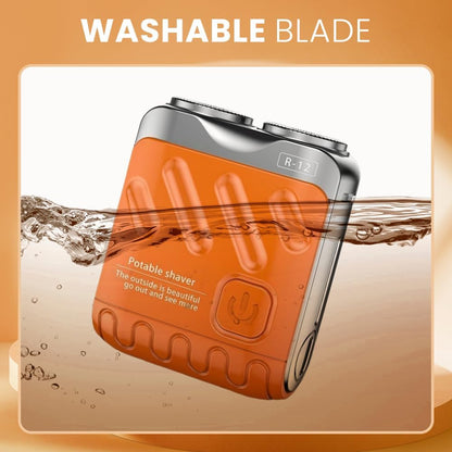 Mini Electric Shaver Double Head Rotary Razor Rechargeable