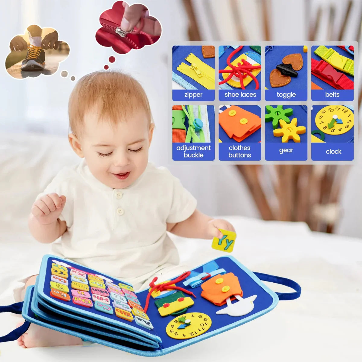 Montessori Busy Book Educational Toy Learning Activities