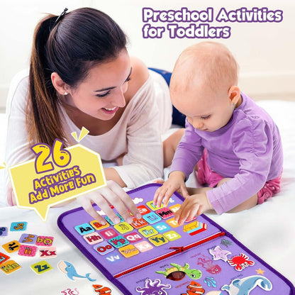 Montessori Toddler Activity Board Sensory Book 2-4 Years