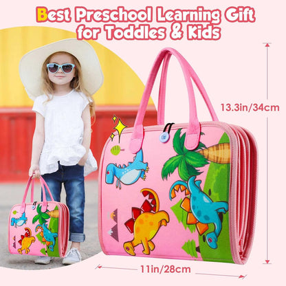 Montessori Toddler Activity Board Sensory Book 2-4 Years