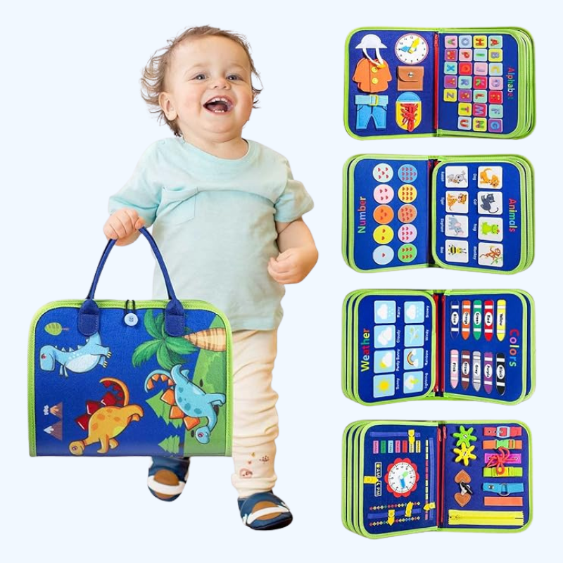 Montessori Toddler Activity Board Sensory Book 2-4 Years