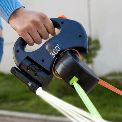 Double Dog Lead with LED Torch
