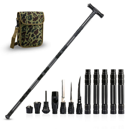 Survival Hiking Pole Multifunctional Adjustable Trekking Stick
