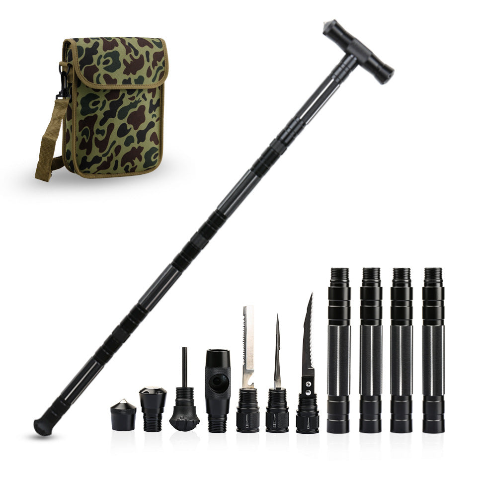 Survival Hiking Pole Multifunctional Adjustable Trekking Stick