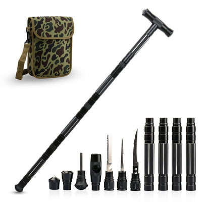 Survival Hiking Pole Multifunctional Adjustable Trekking Stick