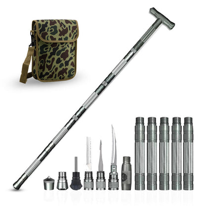 Survival Hiking Pole Multifunctional Adjustable Trekking Stick