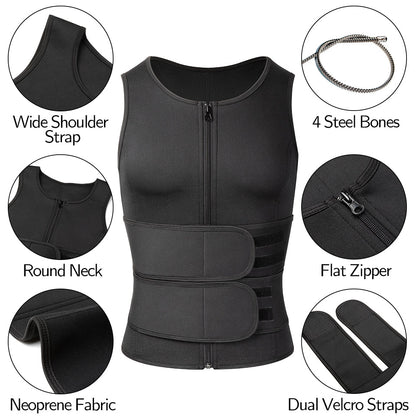 Neoprene Sauna Vest for Men