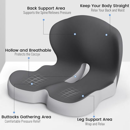 Orthopedic Lumbar Support Seat Cushion