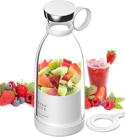 Portable Blender USB Rechargeable Personal Mixer Smoothie Shake Maker