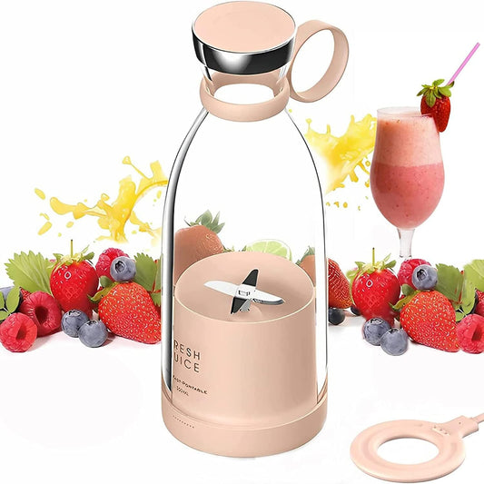 Portable Blender USB Rechargeable Personal Mixer Smoothie Shake Maker