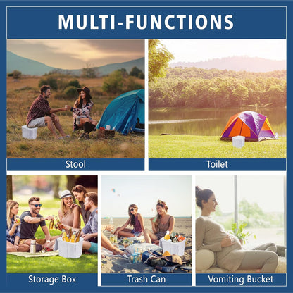 Folding Portable Camping Toilet Seat Outdoor Toilet