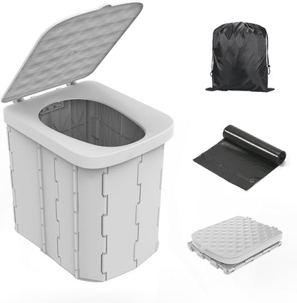 Folding Portable Camping Toilet Seat Outdoor Toilet