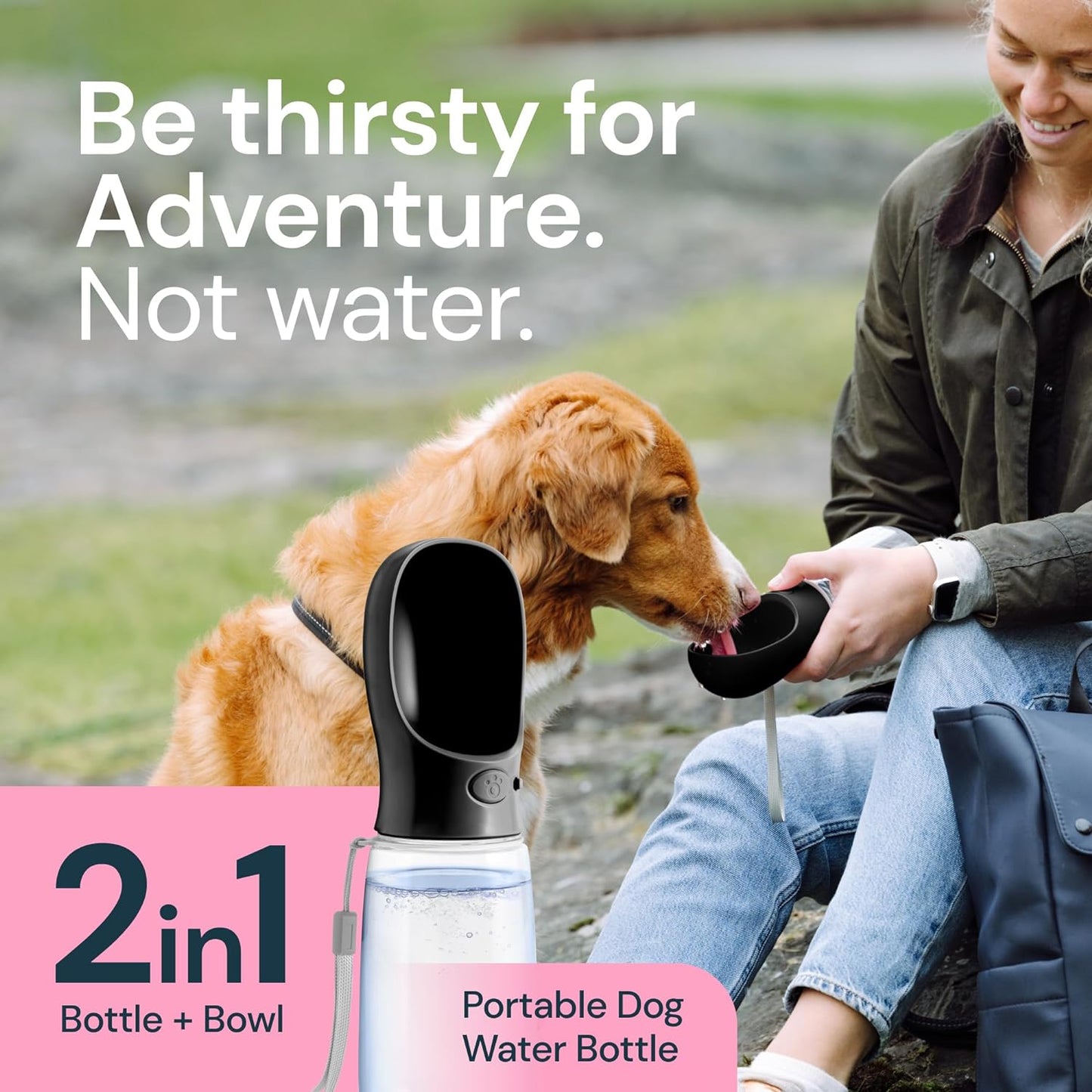 Portable Dog Water Bottle 19 oz