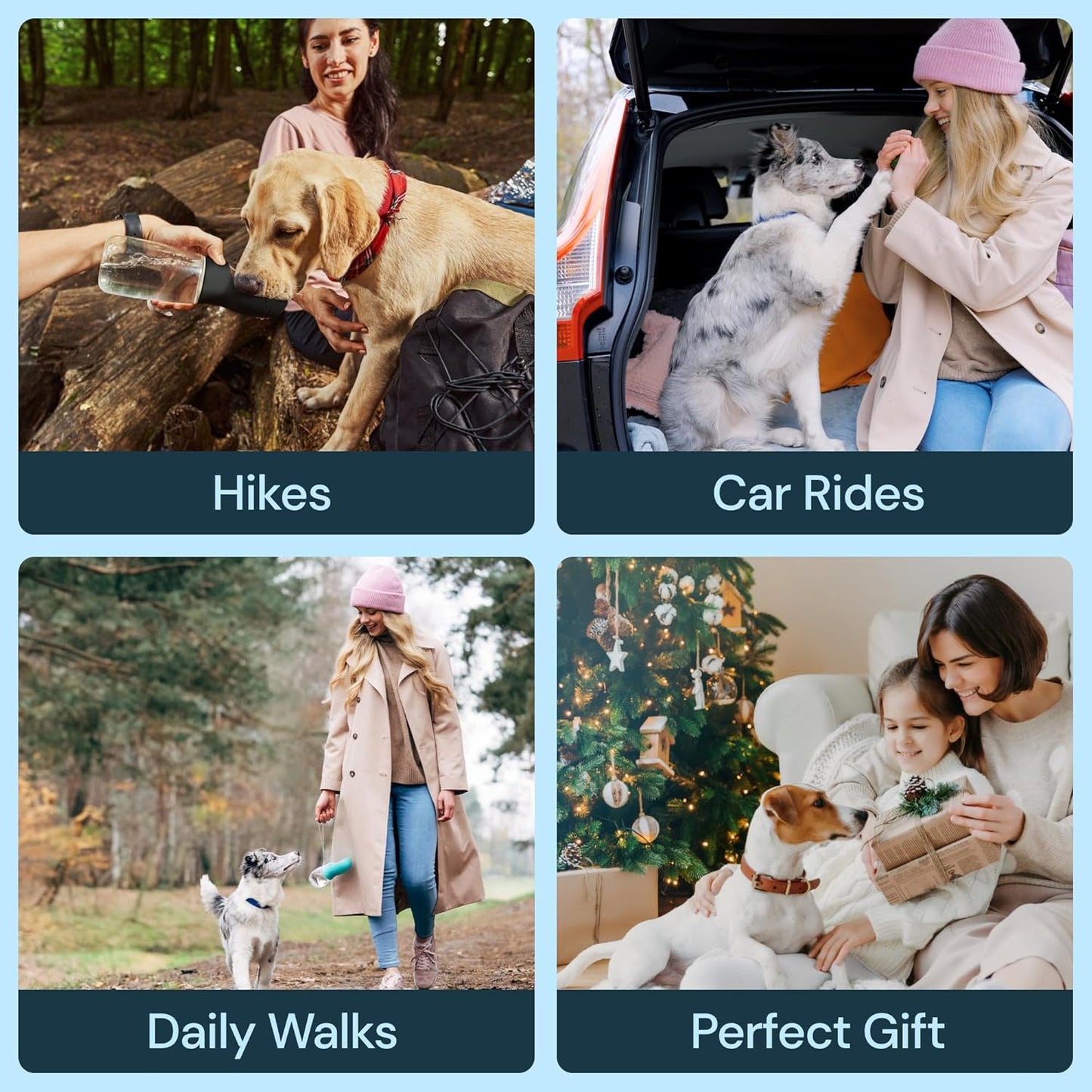 Portable Dog Water Bottle 19 oz