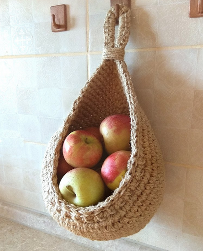 Jute Wall Storage Baskets Handwoven Organizers Set