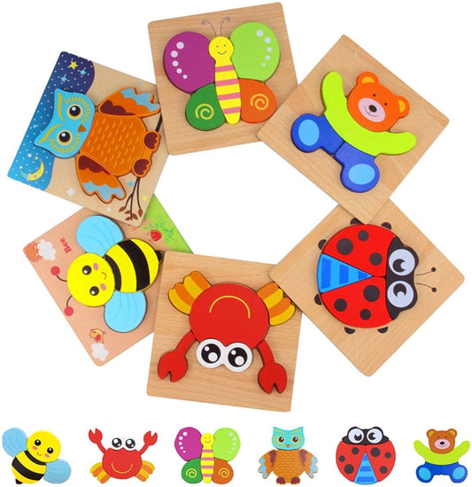 Animal Puzzle Set 6 Pack