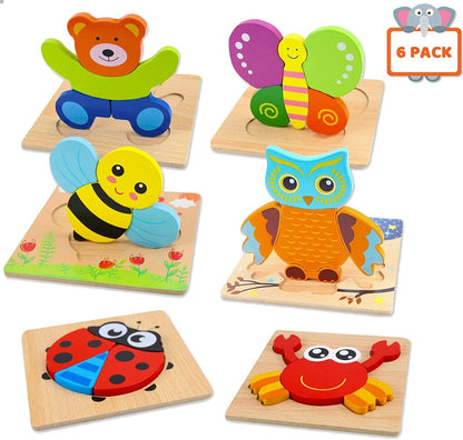 Animal Puzzle Set 6 Pack