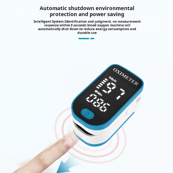 Fingertip Pulse Oximeter Digital Blood Oxygen Saturation Monitor