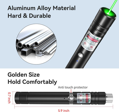 Rechargeable Laser Pointer Metal Torch