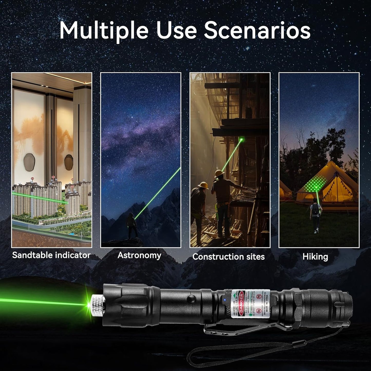 Rechargeable LED Flashlight Torch Outdoor