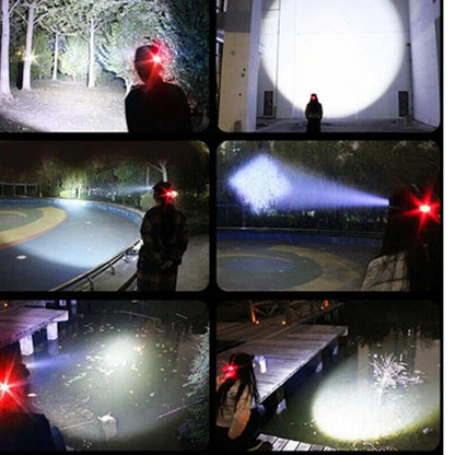 Rechargeable LED Headlamp 990000 Lumens Brightness