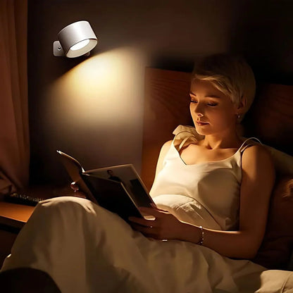 Rechargeable LED Wall Light 360 Degree Rotating Fixture