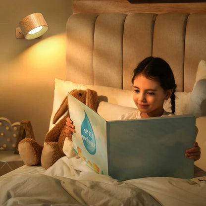 Rechargeable LED Wall Light 360 Degree Rotating Fixture