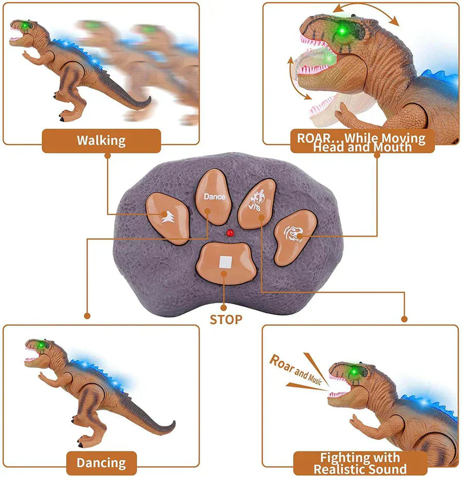Remote Control T-Rex Dinosaur Toy LED Light