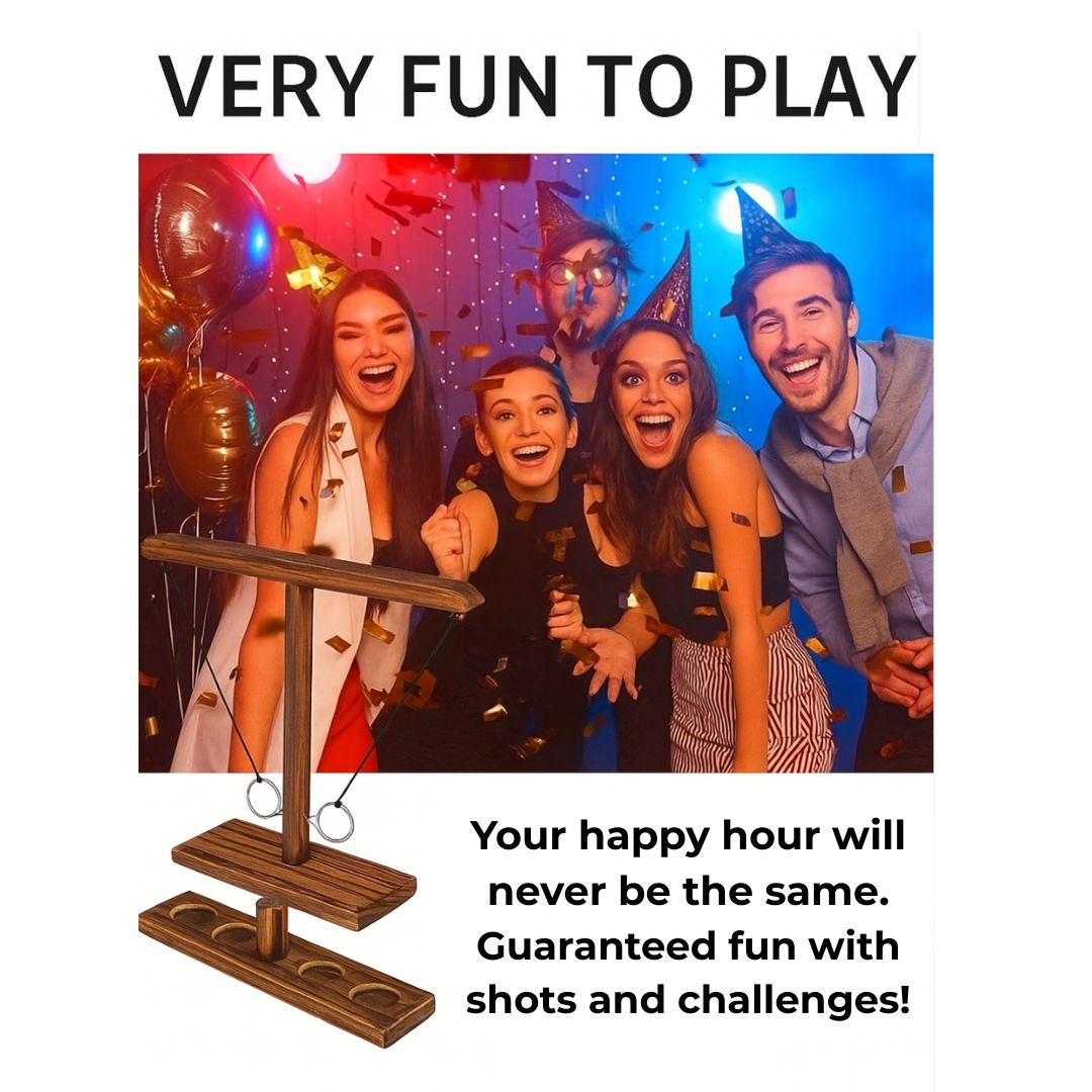 Ring Toss Game Set Outdoor Lawn Game Circular Ring Toss Game