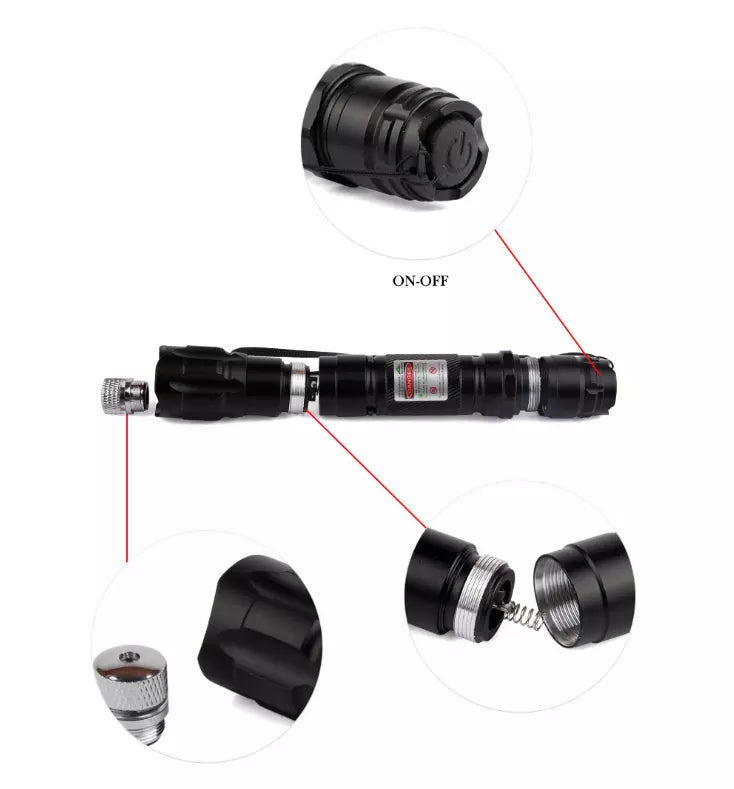 Rechargeable Long Range Laser Pointer Torch