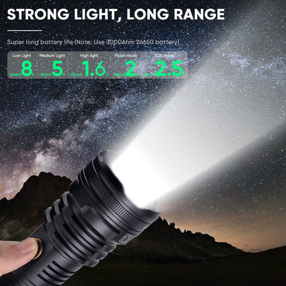 XHP90 USB Rechargeable LED Flashlight 99000 Lumens