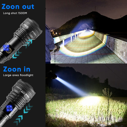 XHP90 USB Rechargeable LED Flashlight 99000 Lumens
