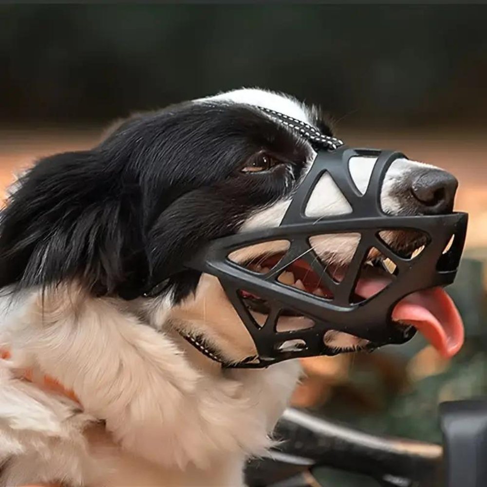 Dog Muzzle Safety Device Adjustable Nylon Canine Muzzle
