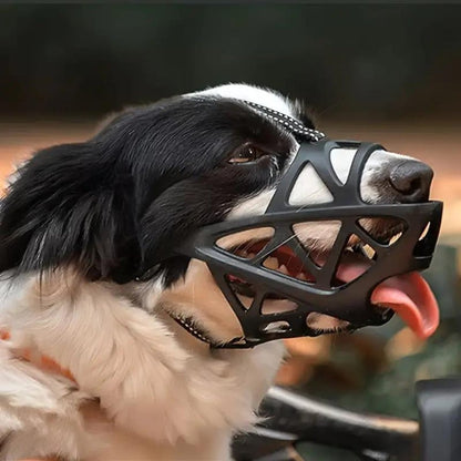 Dog Muzzle Safety Device Adjustable Nylon Canine Muzzle
