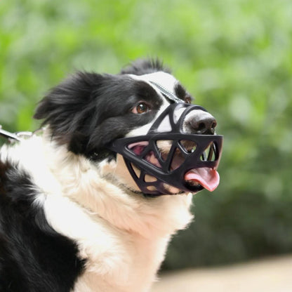 Dog Muzzle Safety Device Adjustable Nylon Canine Muzzle