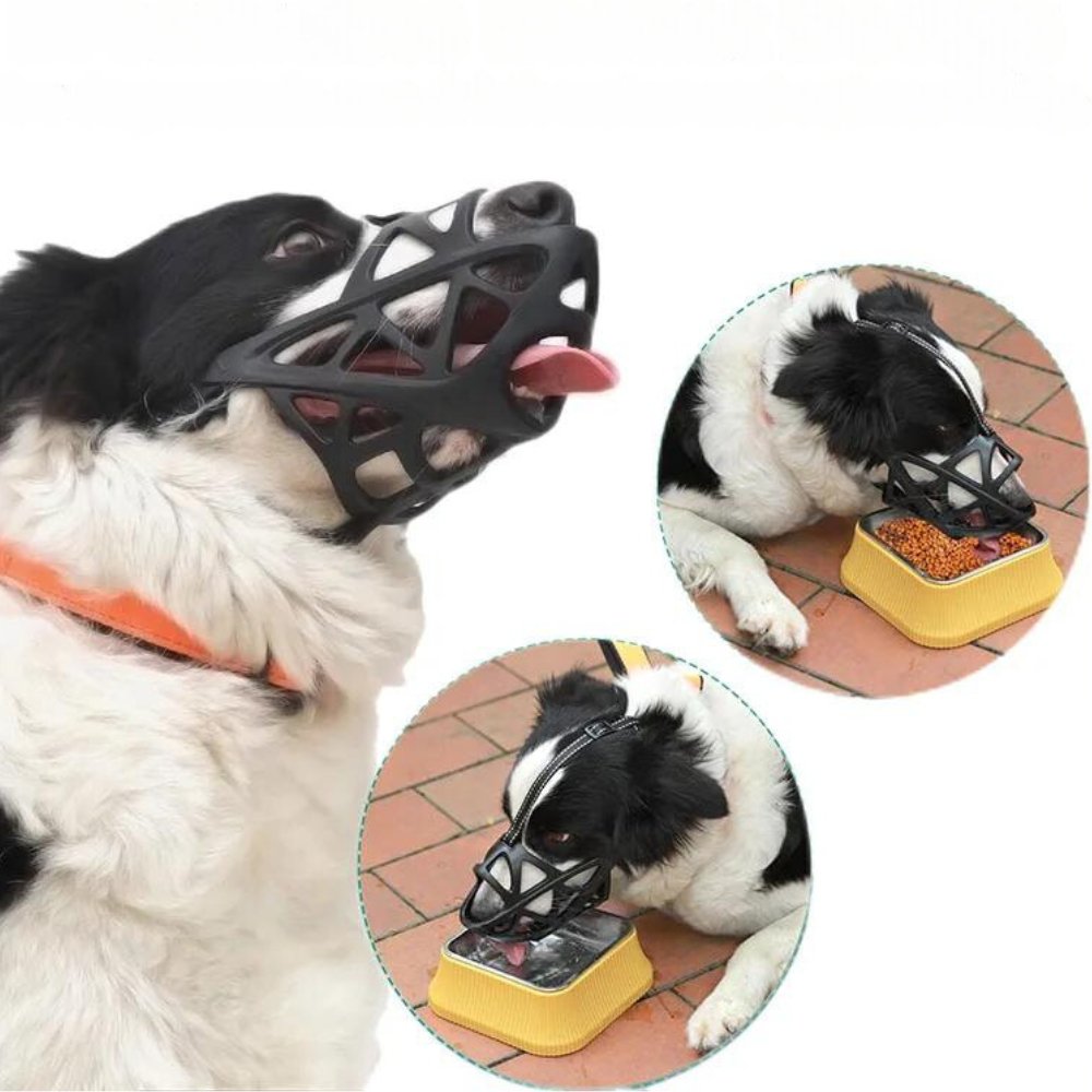 Dog Muzzle Safety Device Adjustable Nylon Canine Muzzle