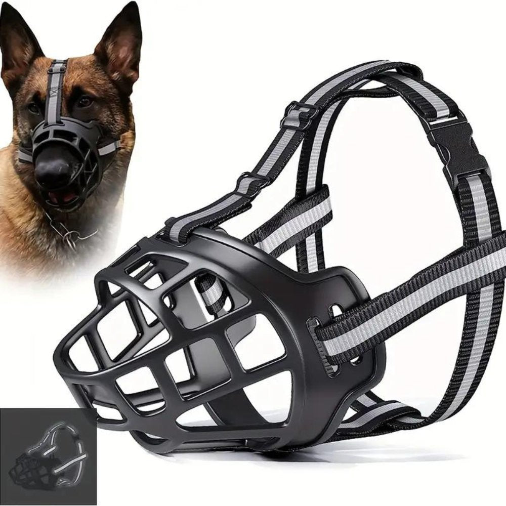 Dog Muzzle Adjustable Safety Canine Muzzle SecureFit