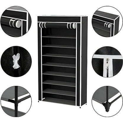 Shoe Rack Vertical Organizer Storage System