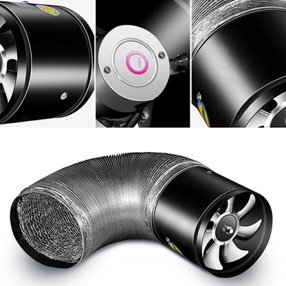 Wall Mounted Kitchen Extractor Fan Air Vent Silent