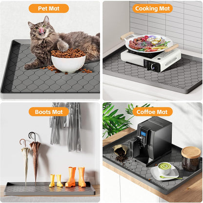 Silicone Under Sink Mat Waterproof Cabinet Liner