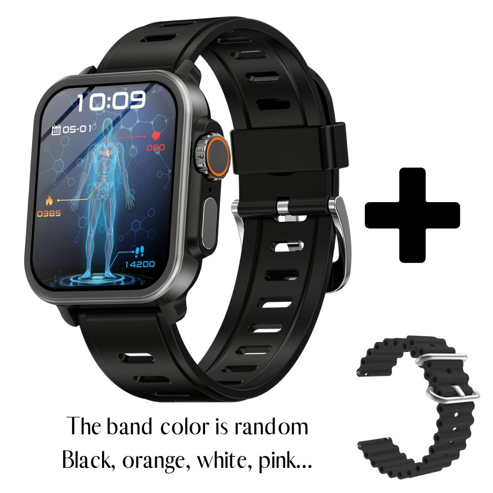 Smartwatch Blood Sugar Blood Pressure Heart Rate Monitor Fitness Tracker
