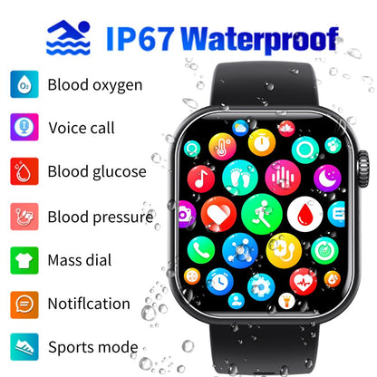 Smartwatch Blood Sugar Blood Pressure Heart Rate Sleep Monitoring