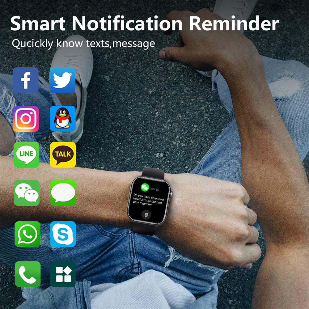 Smartwatch Blood Sugar Blood Pressure Heart Rate Sleep Monitoring