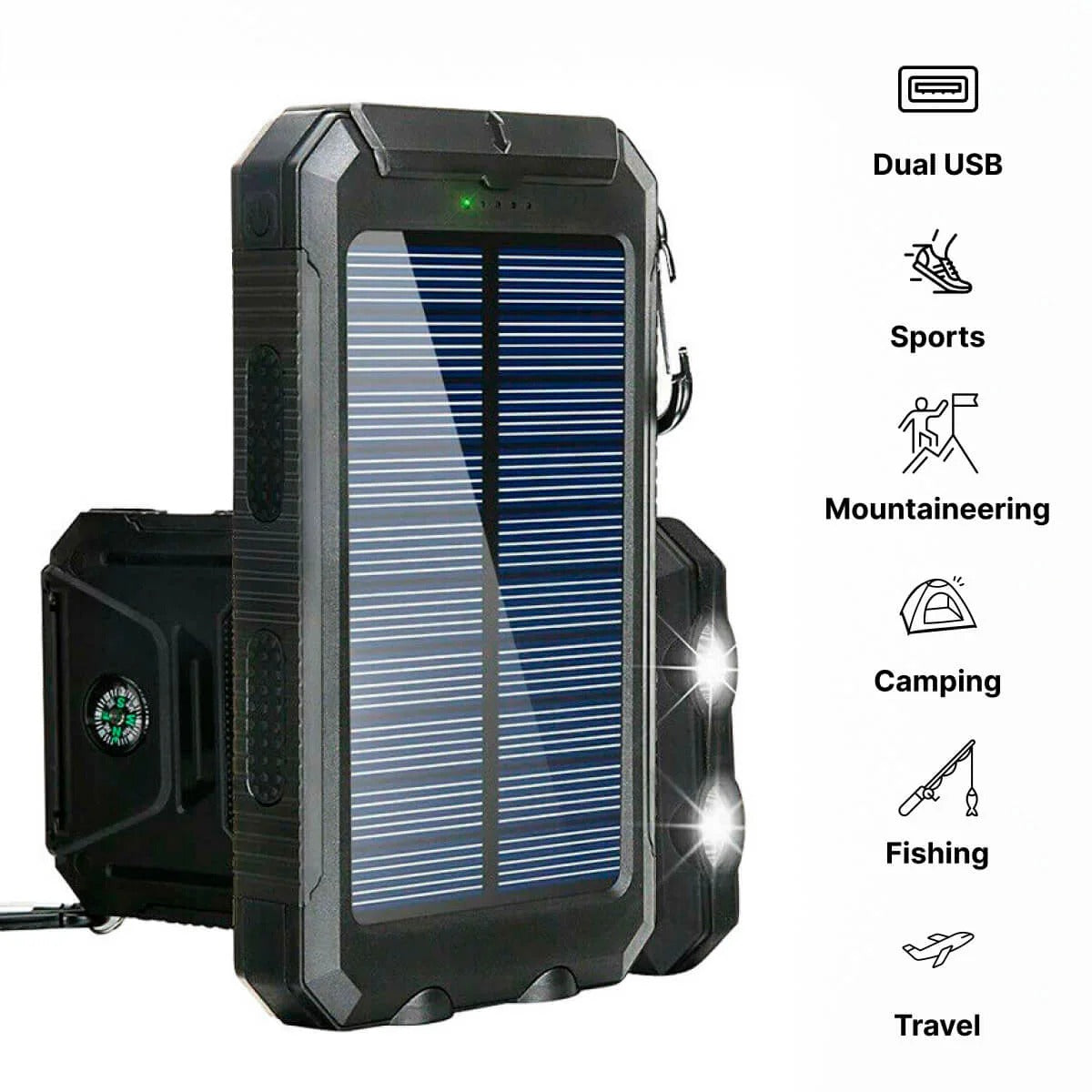 Solar Power Bank Charger Waterproof