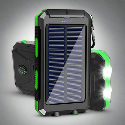 Solar Power Bank Waterproof Charger Torch